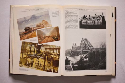On the second page of a picture feature on Posters and Postcards, on page 128 of The Railway Heritage of Britain, three picture postcards feature Famous Expresses at the turn of the 19th and 20th centuries and soaring trainsheds at King’s Cross and Brighton stations