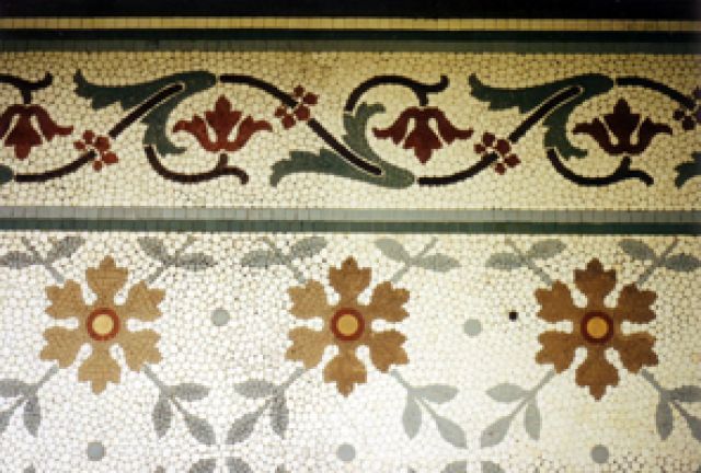 Mosaic pavement by Heritage Tile Conservation Ltd