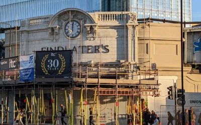 Findlater’s Corner under restoration.