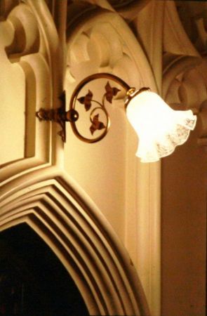 Gothic Revival lamp in the Palace of Westminster