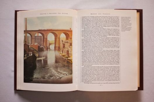 On page 96 of The Railways of Britain by Jack Simmons, a colour postcard from 1910 features the soaring brick arches of Stockport Viaduct, which so dominated the town it became a landmark in its own right.