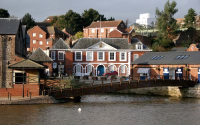 Photograph of Exeter’s 17th-century Custom House by the quay.