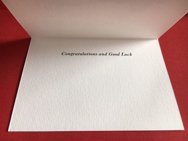 Shot of inside of card