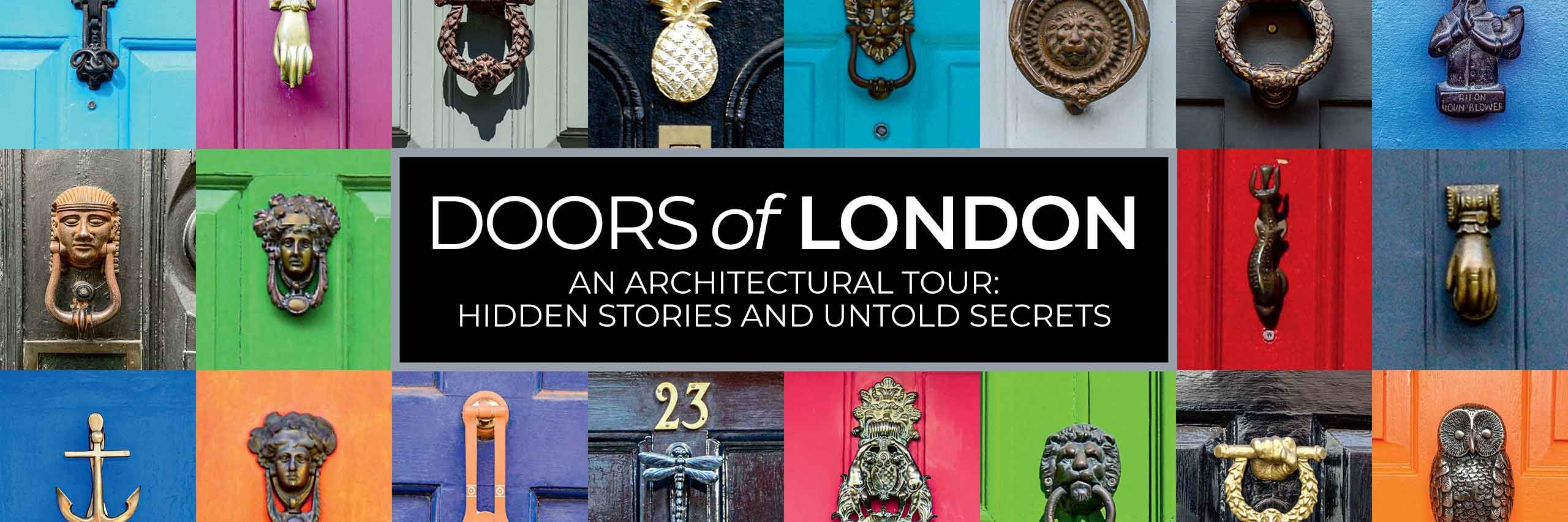 Doors of London by Cath Harries and Melanie Backe-Hansen promotional web banner.