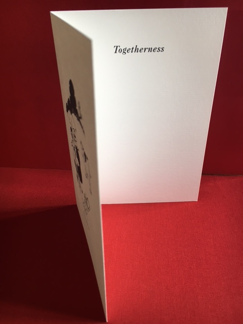 Studio shot of Valentine card, outside