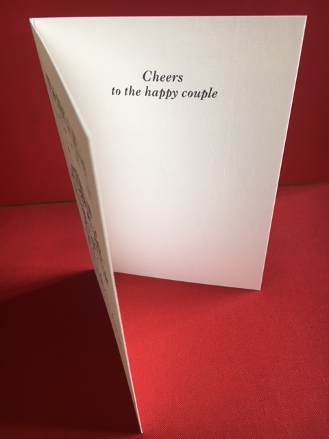 Shot of card, inside