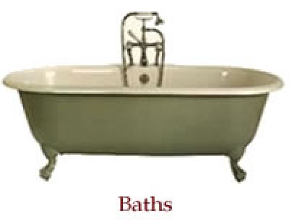 One of the baths supplied by Thomas Crapper