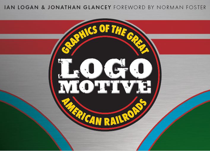 A circular title graphic occupies the centre of a colourful cover design for Logomotive using a nose-cone livery of bright yellow, red, blue and green.