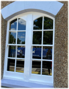 A reopened window at Eynsford Station.