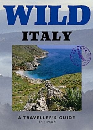 Photograph of the cover of Wild Italy, a wilderness guide to that area.