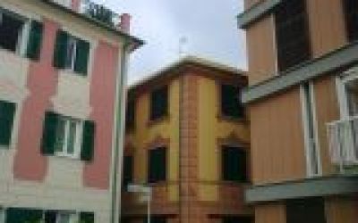 Three buildings in the Ligurian seaside town of Moneglia