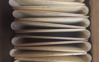 Photo of wooden presentation cases.