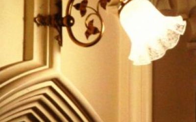 Gothic Revival lamp in the Palace of Westminster