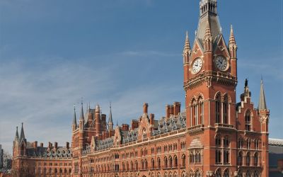 External View of St Pancras Station.